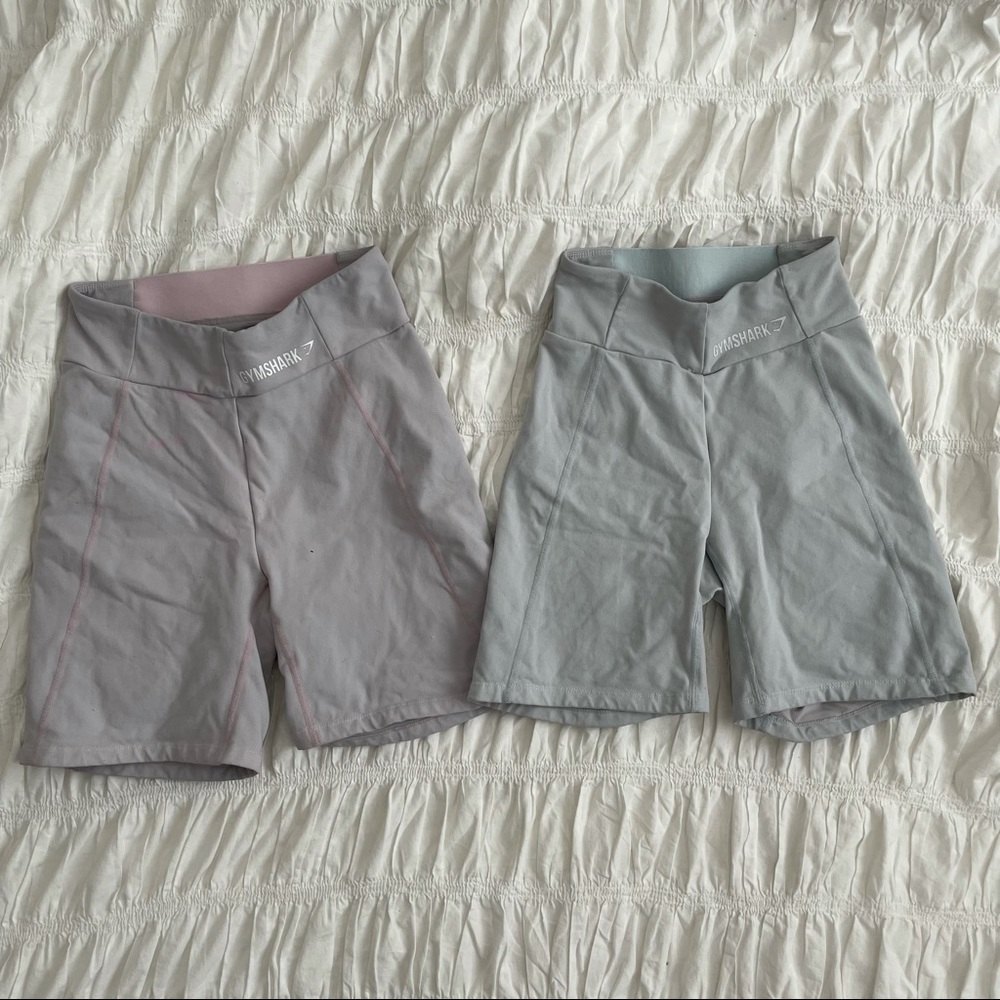 USED 2 Gymshark Cycling Shorts Size XS and S